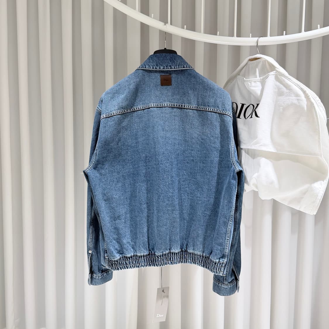 (S/54) / 디올 코튼 트윌 자켓  블루 상품이미지6