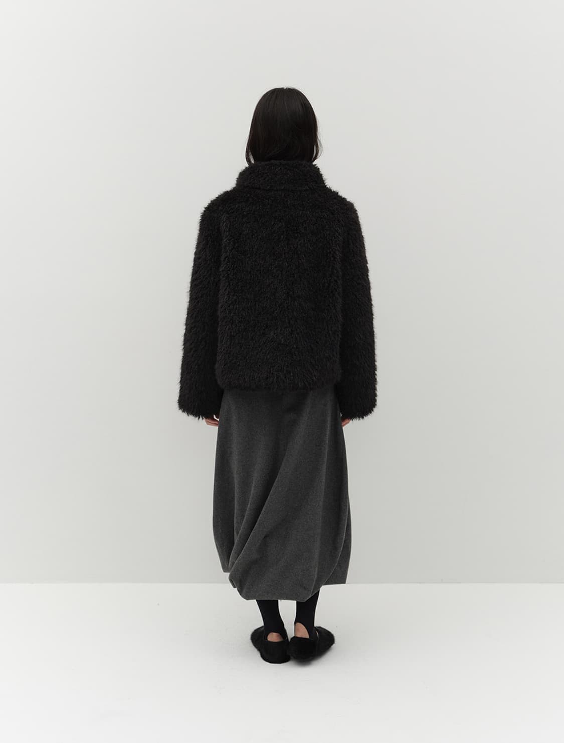 Low Tide HAIRY FUR JACKET [BLACK] 상품이미지4