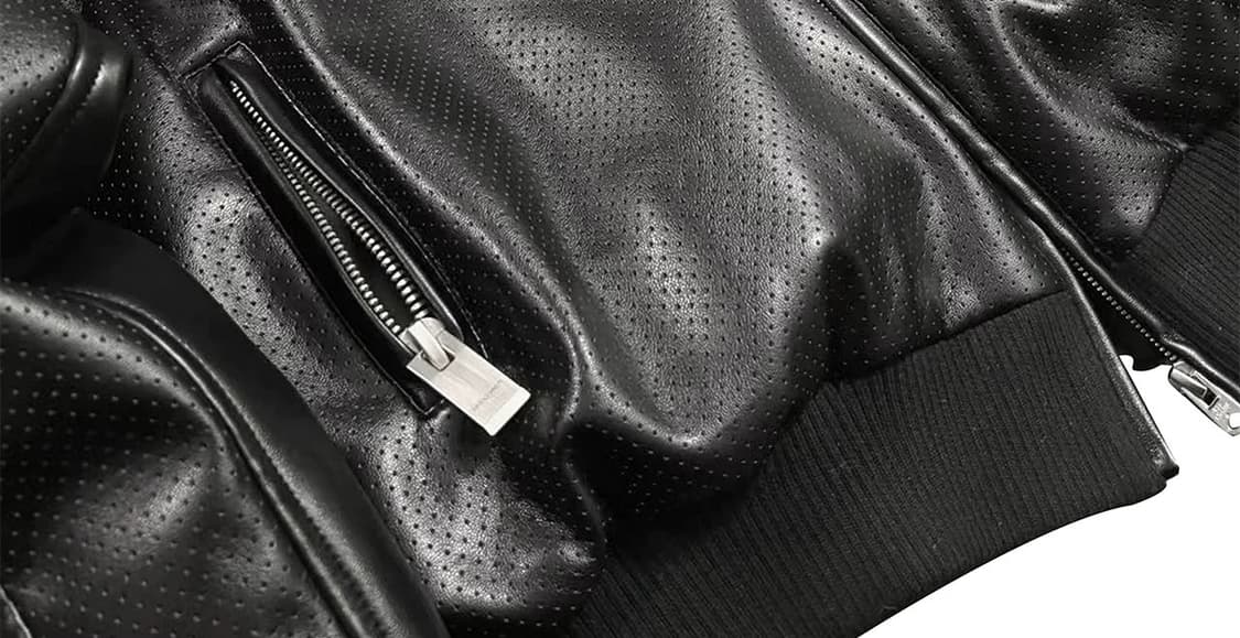 F1 Team Patch Faux Leather Bomber Jacket 상품이미지4