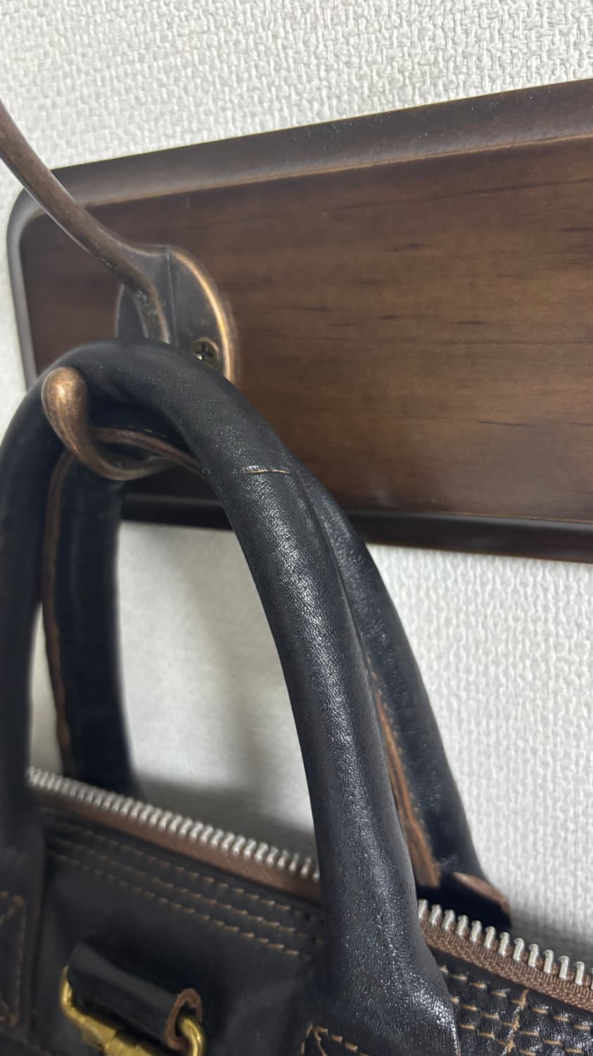 엠비스 레더 헬멧백 블랙 상품이미지4