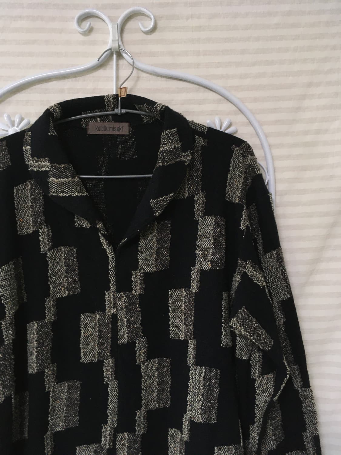 빈티지 블랙 블럭 니트 y2k 스트릿 갸루 펑키 일본빈티지637 상품이미지4