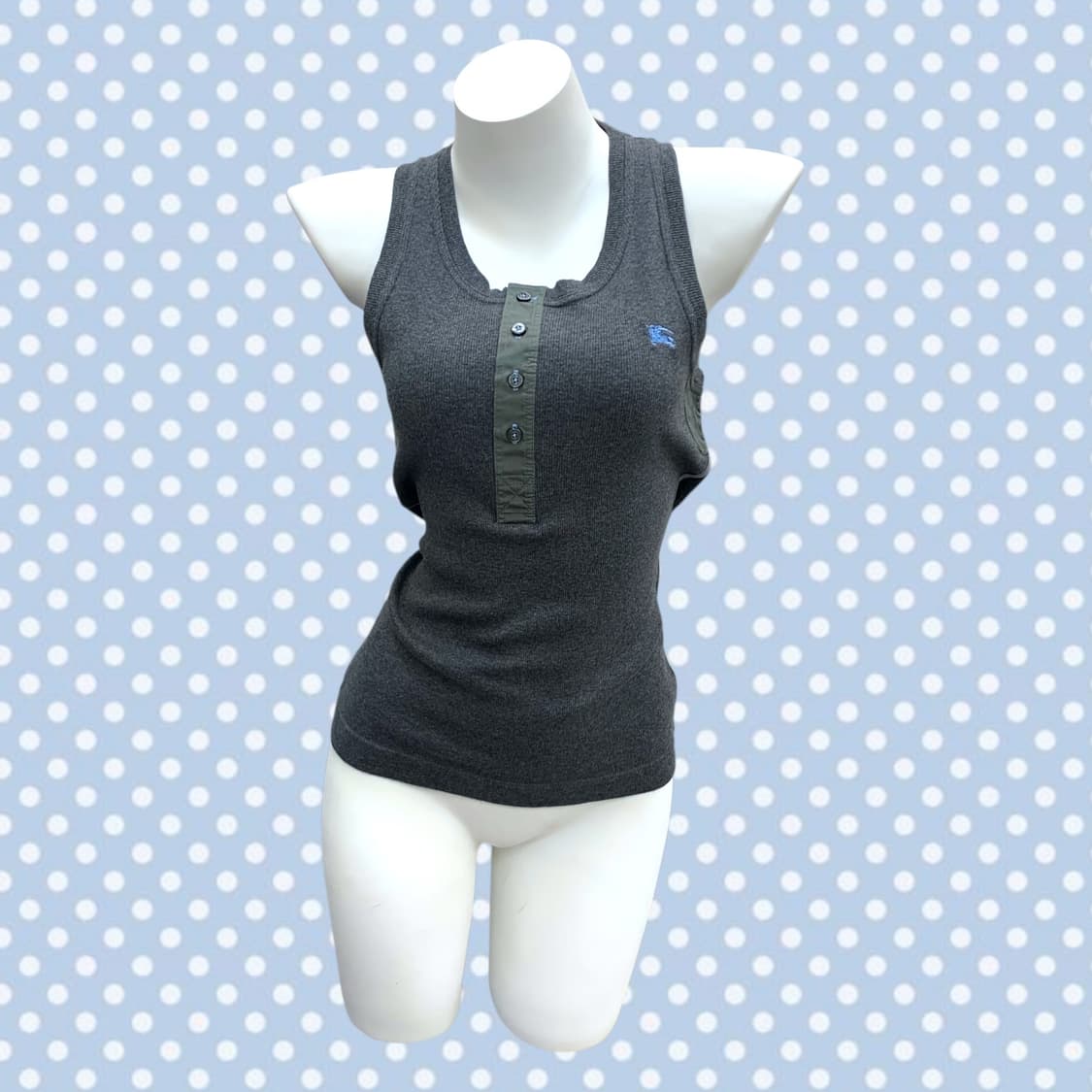 Burberry blue gray slip top 상품이미지1