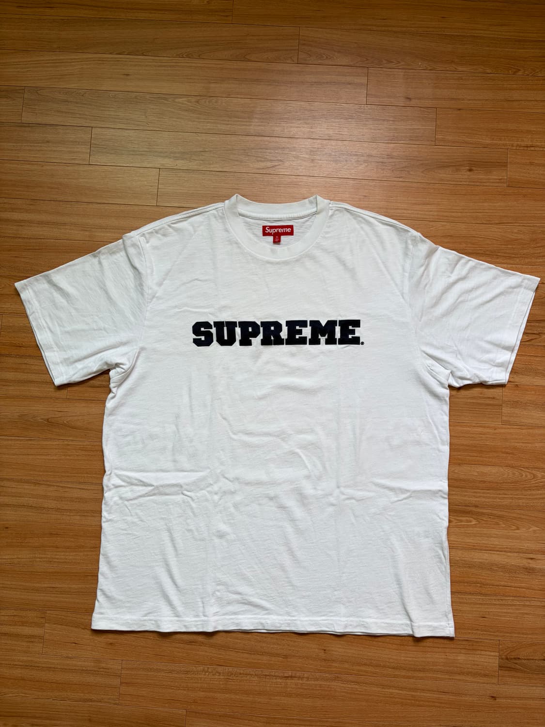 [XL] 슈프림 컬리지에이트 숏슬리브 탑 화이트 상품이미지1