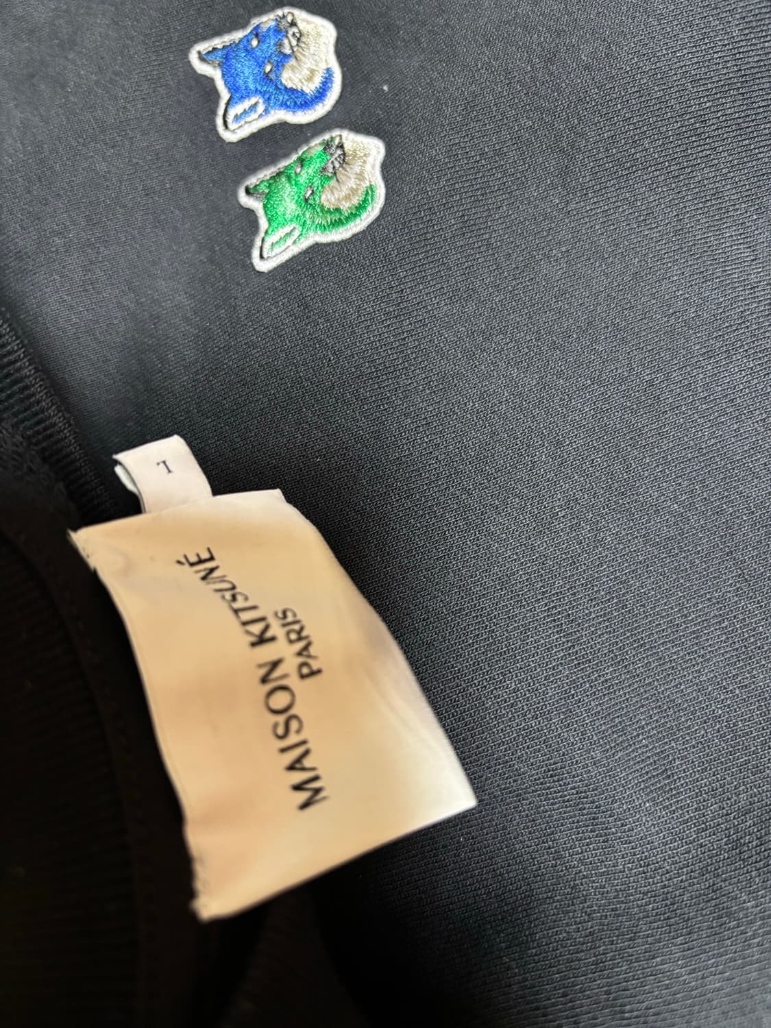 메종키츠네 더블헤드 폭스 맨투맨(L) 상품이미지3