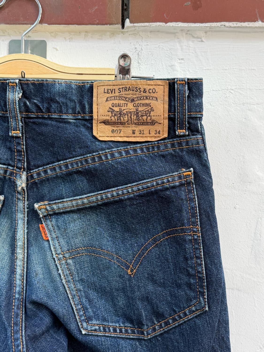 Levis 607 리바이스 90s 오렌지탭 데님 진 31x34 상품이미지8