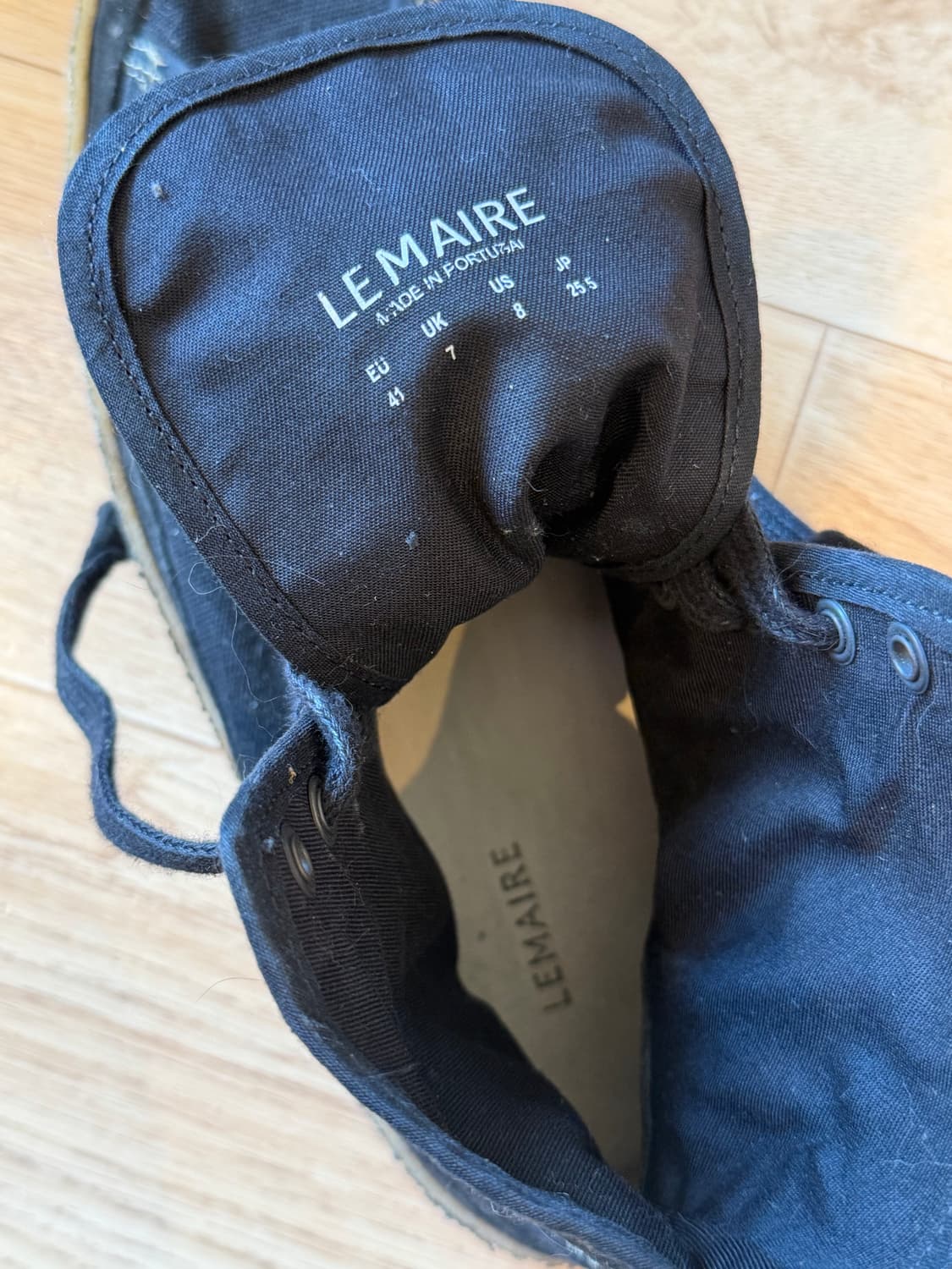 [41] 르메르 크레페솔 캔버스 하이탑 트레이너 스니커즈 상품이미지5