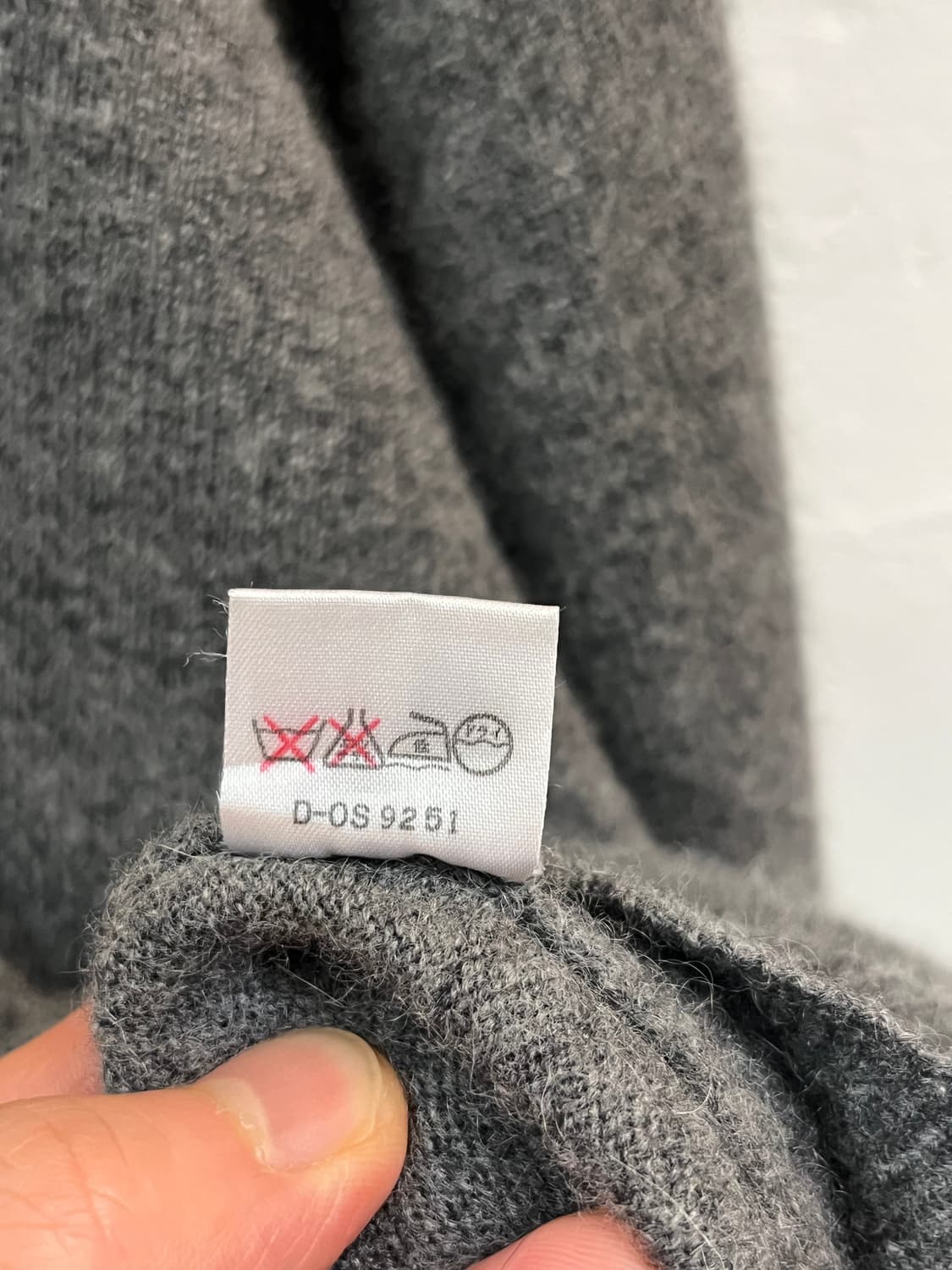 Minglart 캐시미어 V넥 니트 그레이 M 상품이미지5