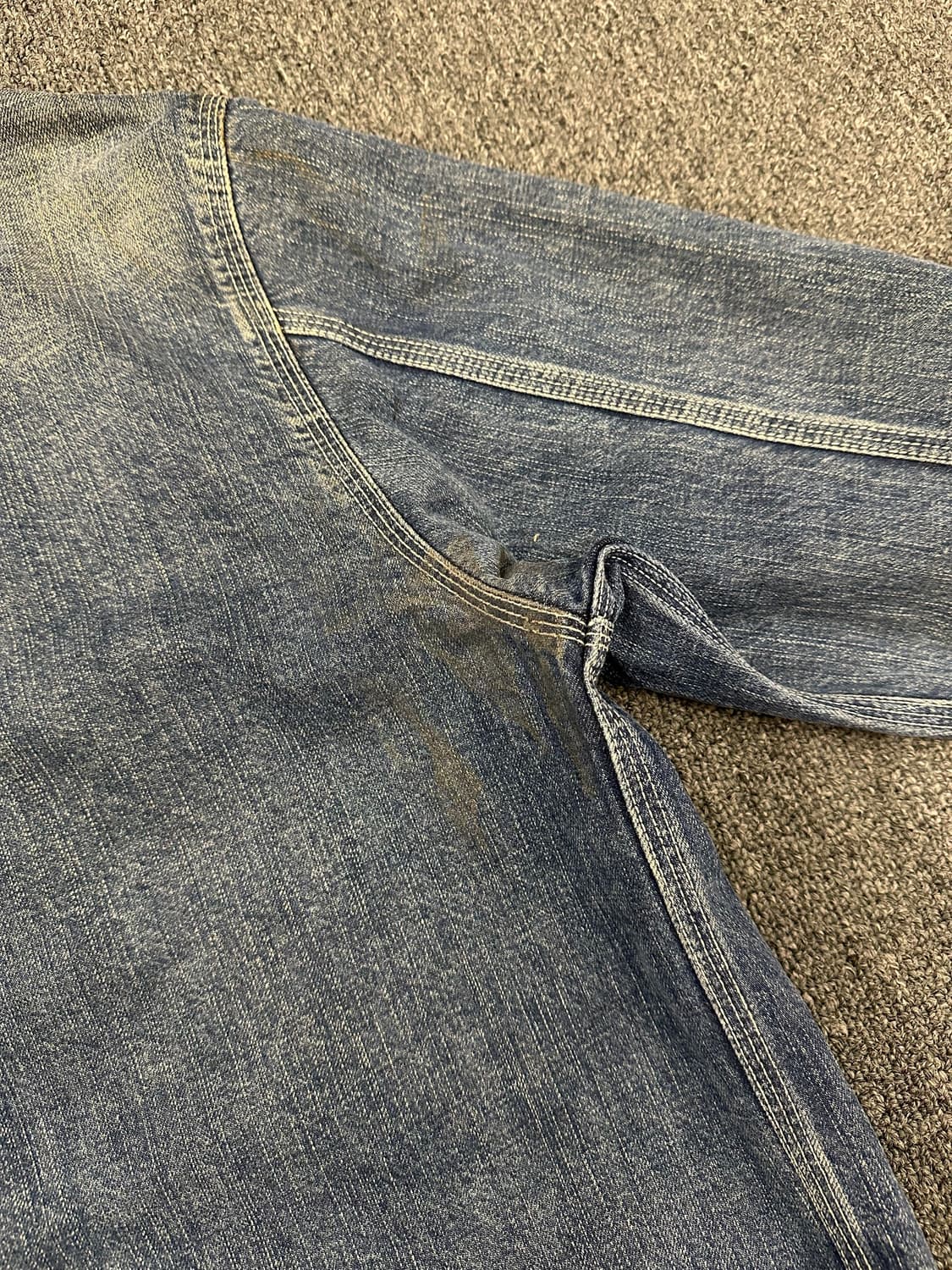 L)칼하트 빈티지 워싱 데님 초어 자켓 상품이미지6