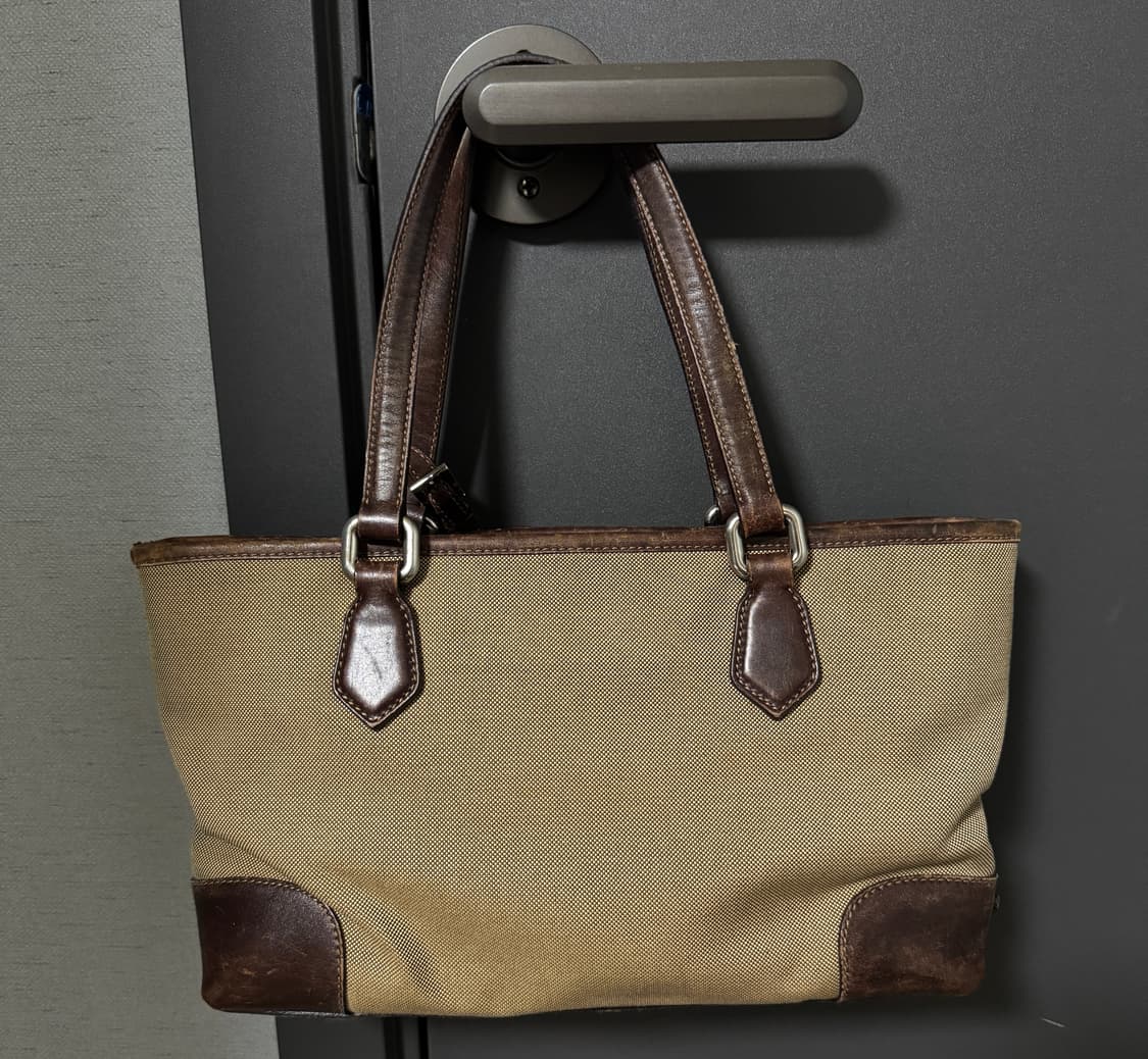 (정품) 프라다 자카드 로고 토트백 상품이미지2