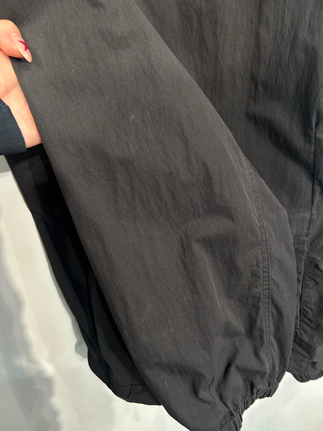 L 노매뉴얼 오버핏 바람막이 자켓 블랙 상품이미지3