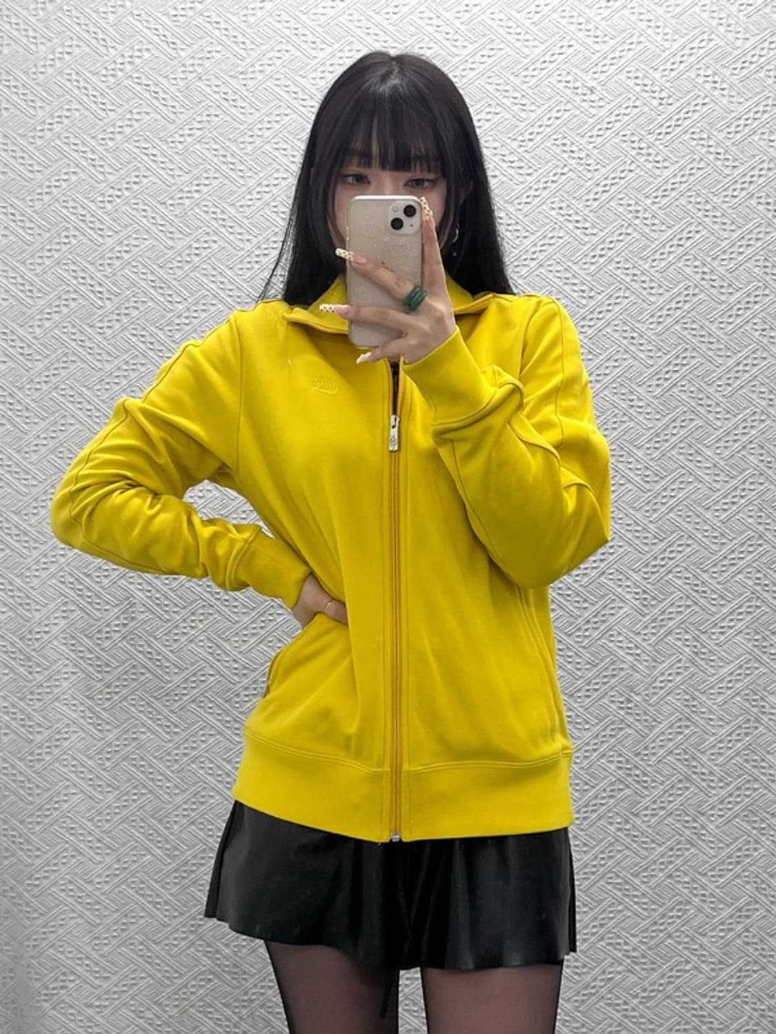 나이키 Y2K 90's 옐로우 머스타드 져지 집업 L C09959 상품이미지2