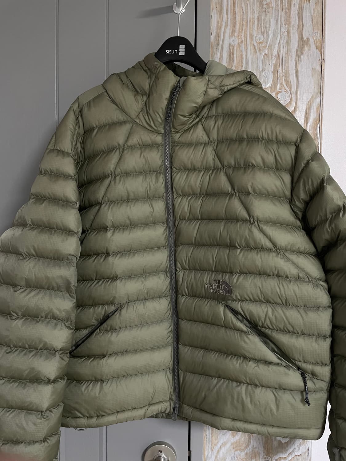 실착2회,오염X)노스페이스화이트라벨 벤투스 온 자켓 라이트 카키 95 상품이미지5