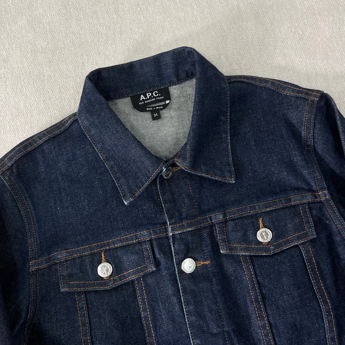 W 95 A.P.C 아페쎄 인디고 데님 자켓 상품이미지2