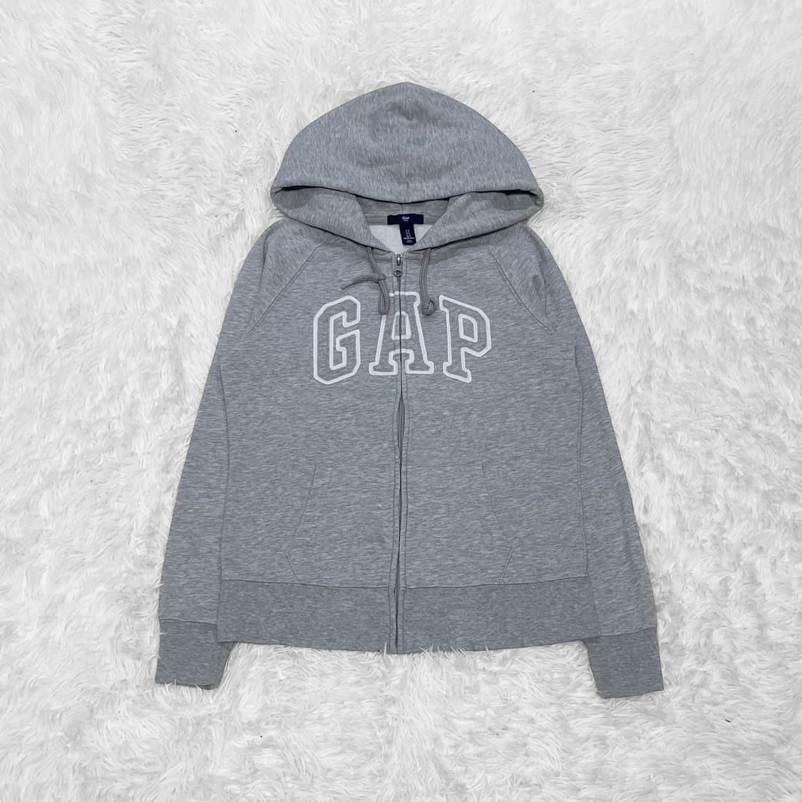 갭 Gap 스펠 로고 후드집업 그레이 상품이미지2