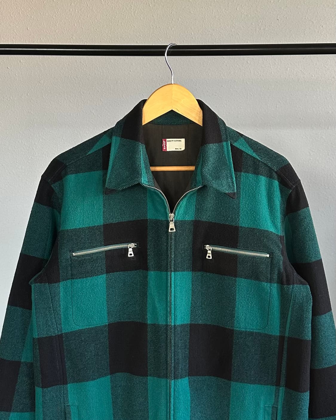 [L]리바이스 Levi's 타탄 체크 플란넬 집업 워크 자켓 상품이미지2