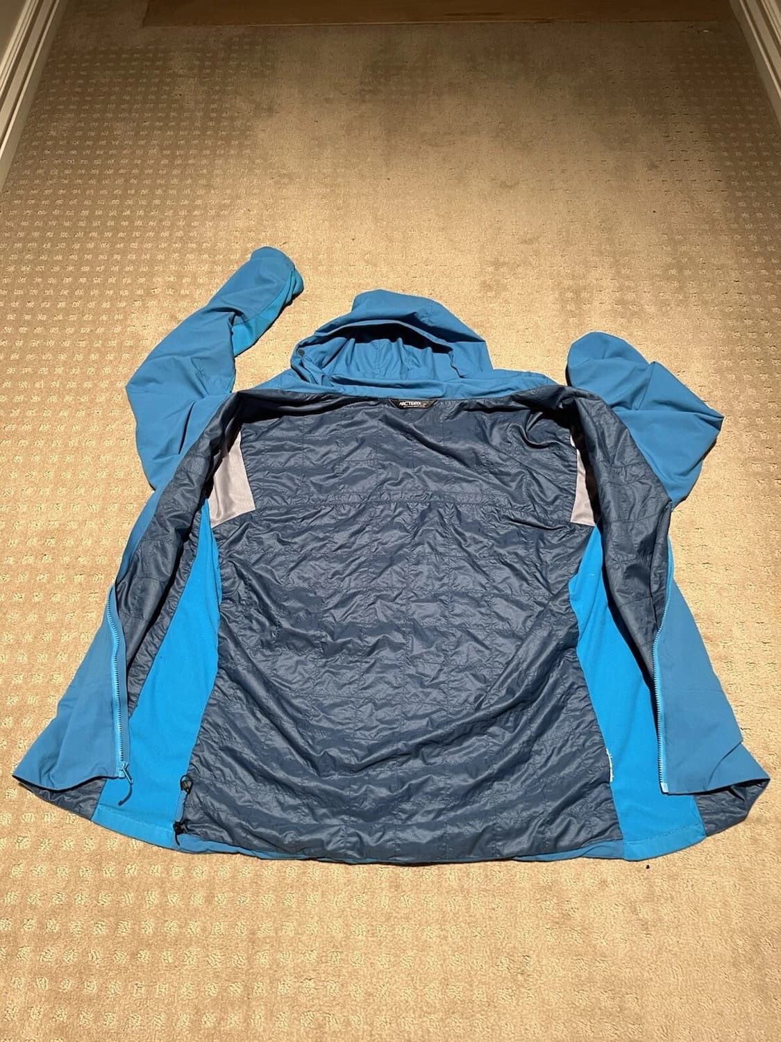 아크테릭스 소프트 쉘 바람막이 자켓 블루 XL 상품이미지3