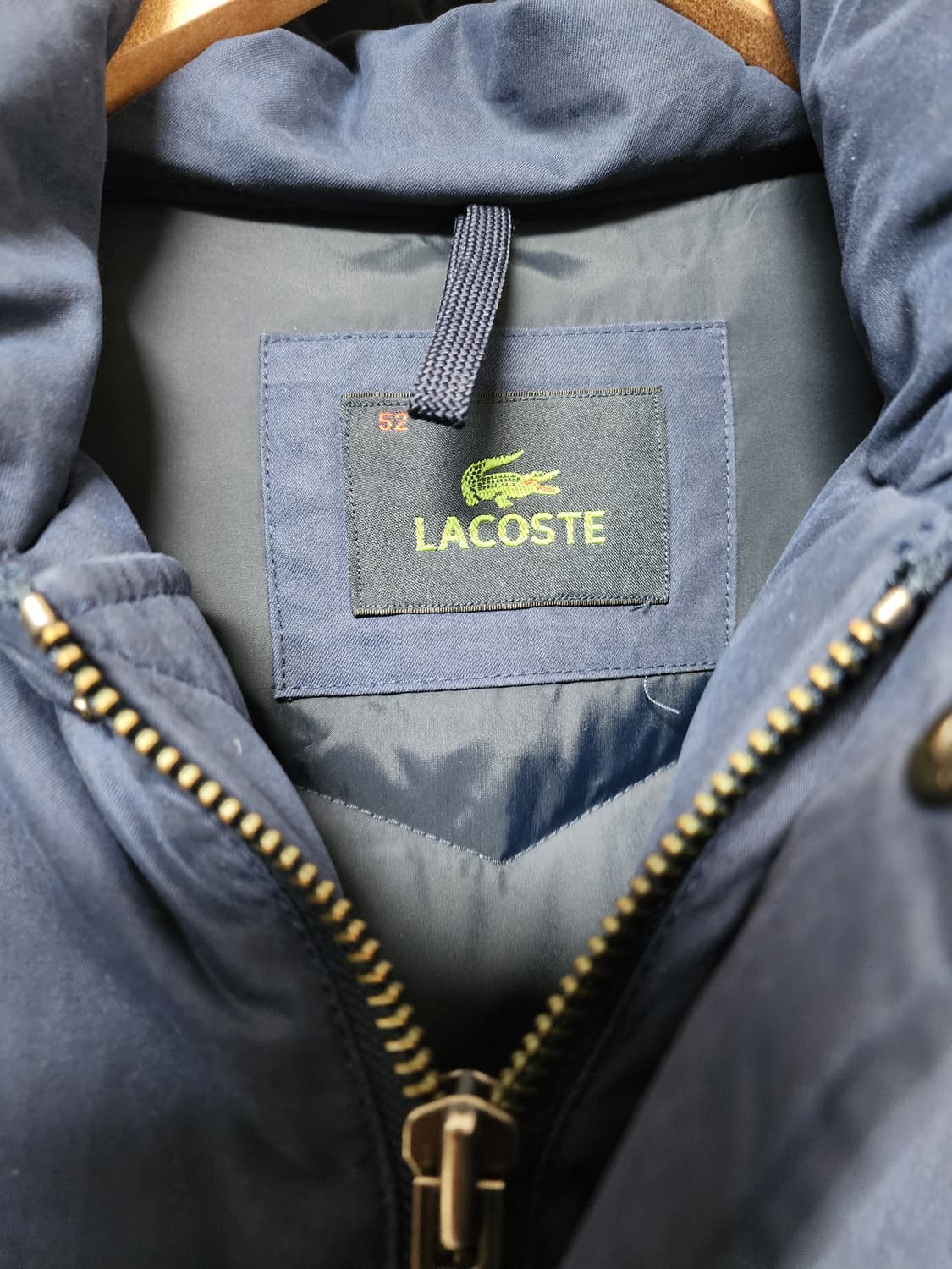 라코스테 네이비 후드 퍼 패딩 점퍼 상품이미지10