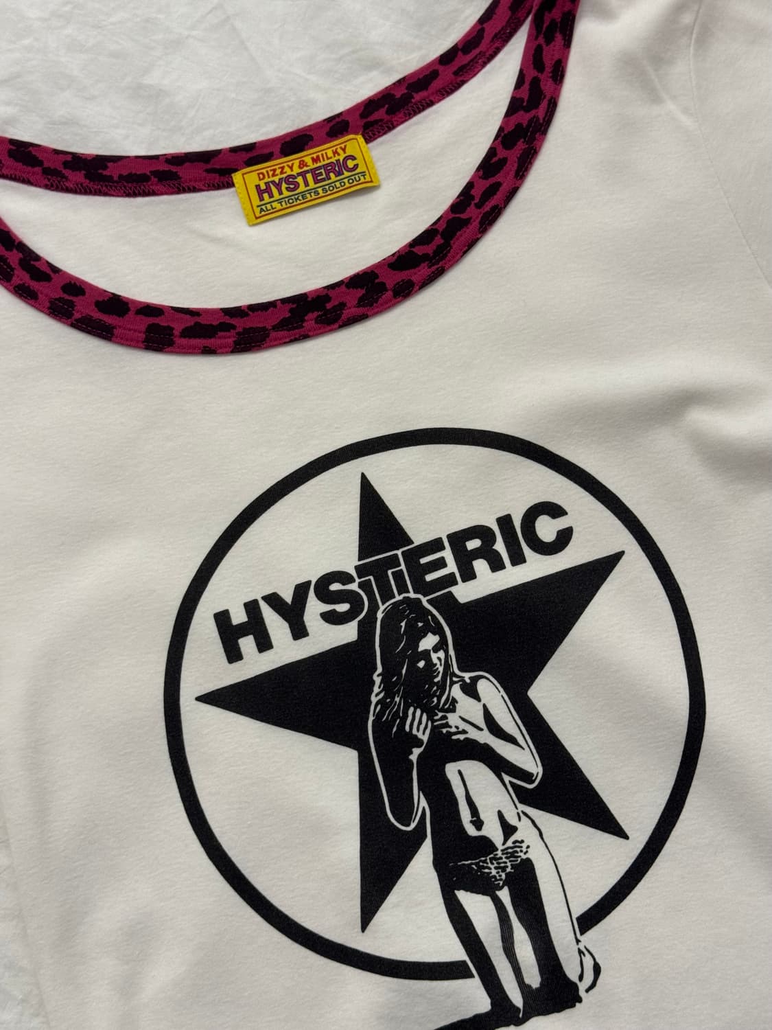 Hysteric Glamour 히스테릭 글래머 호피 숏 반팔티 상품이미지2