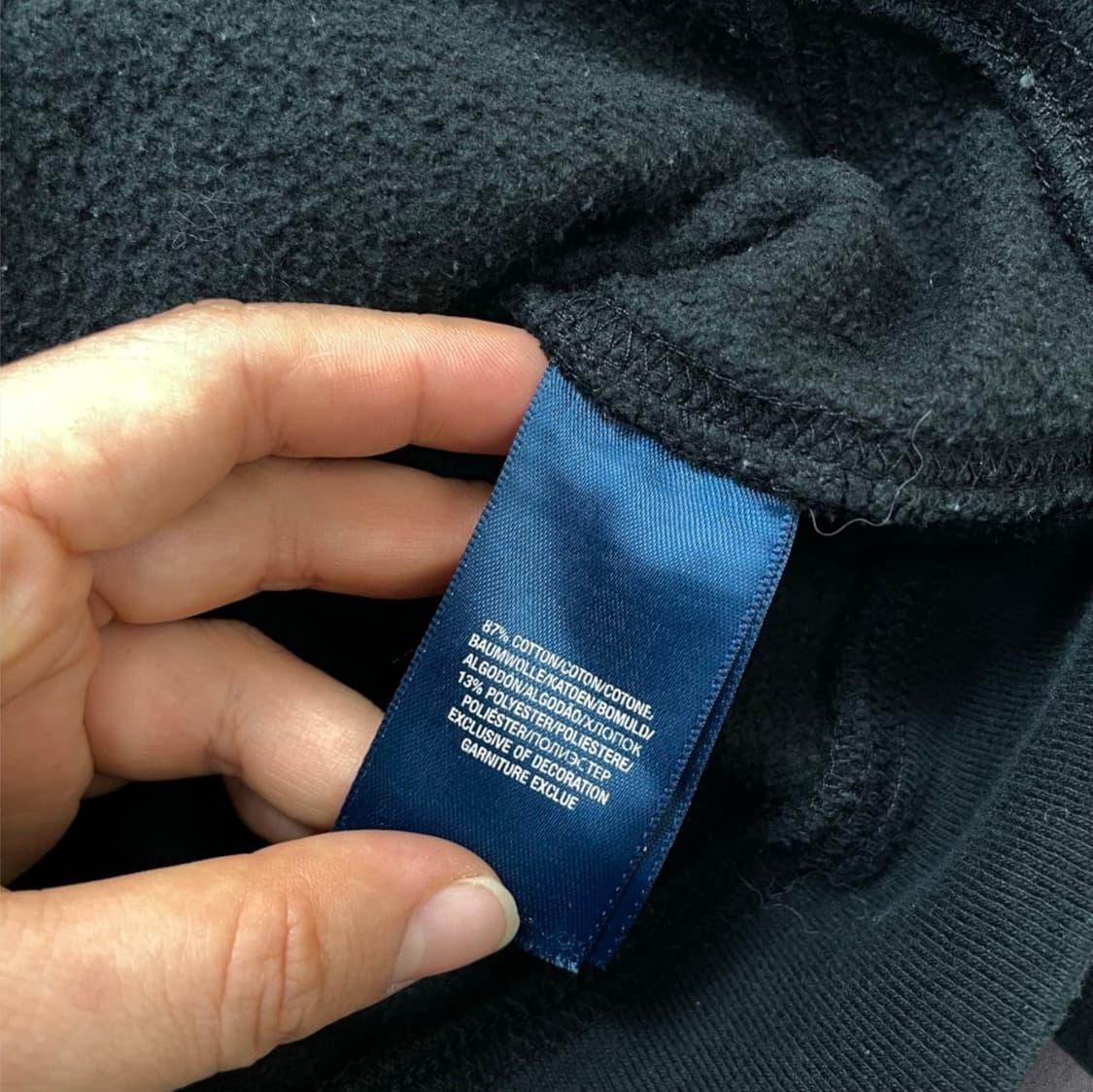 폴로 랄프로렌 블랙 빅포니 체크 후드집업 M(10-12) 상품이미지3