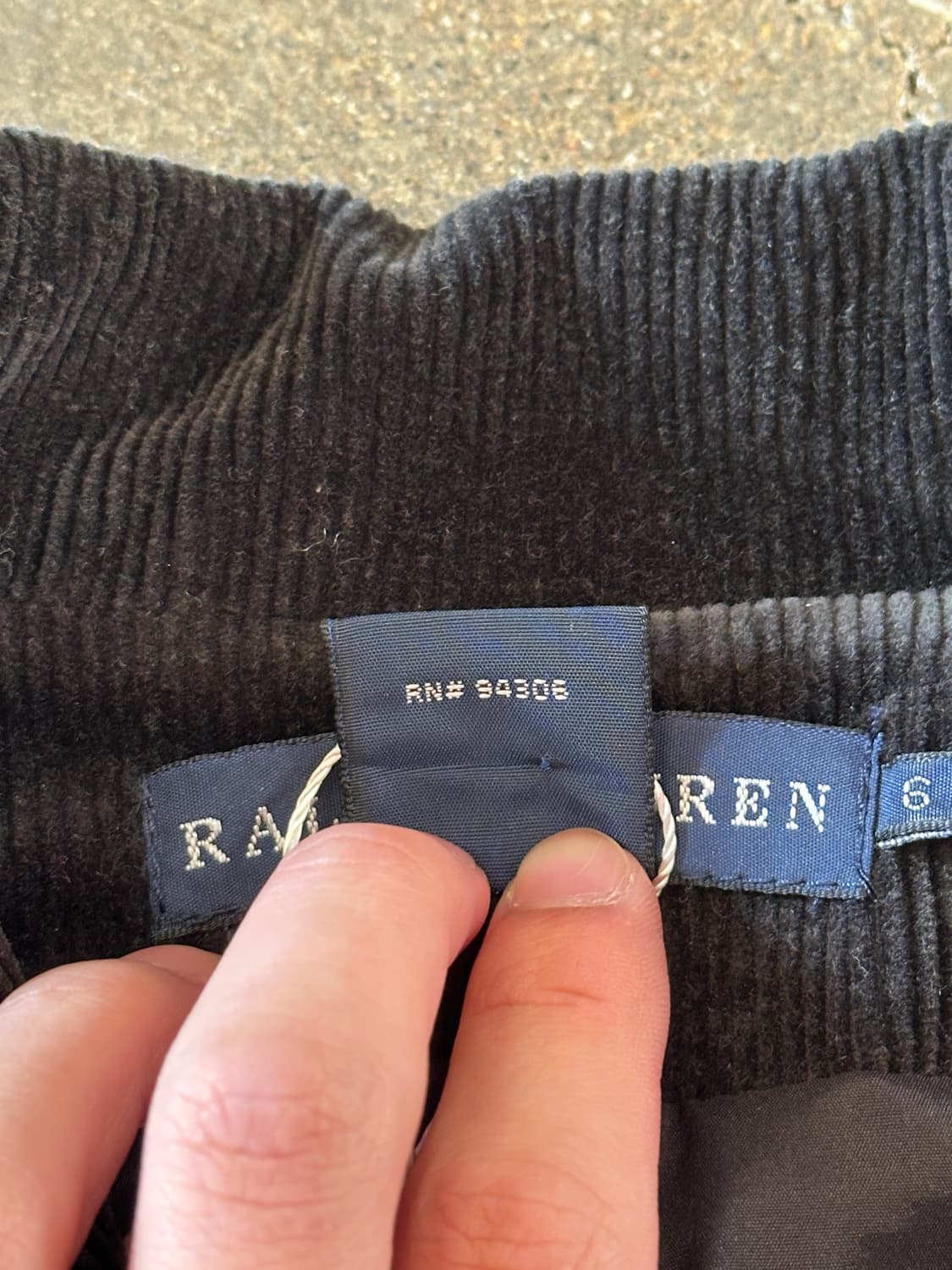 00s 폴로 랄프 로렌 우먼즈 블랙 코듀로이 블레이저 자켓 M 상품이미지5