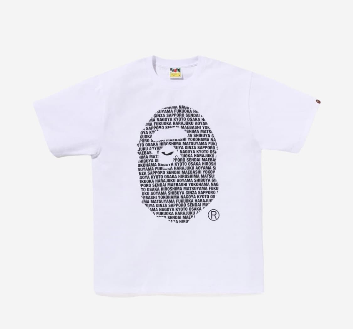 BAPE Japan Ape Head T-Shirt White 상품이미지1