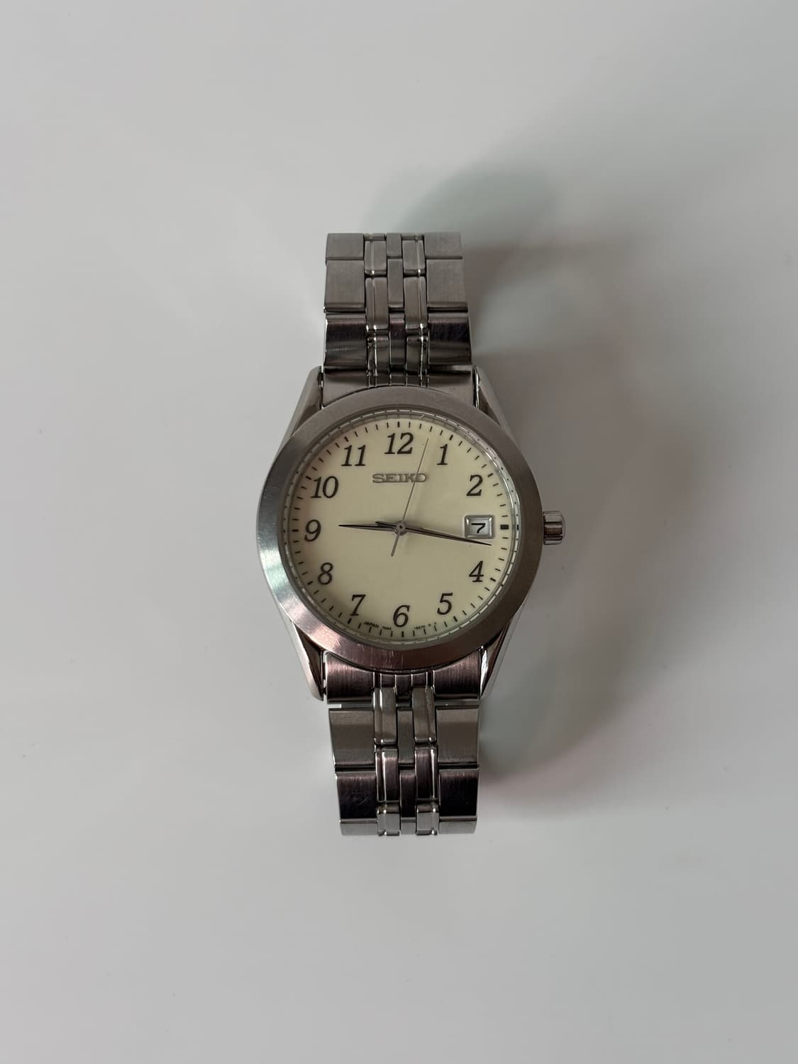 1990s Luminous Dial Silver Quartz 상품이미지3
