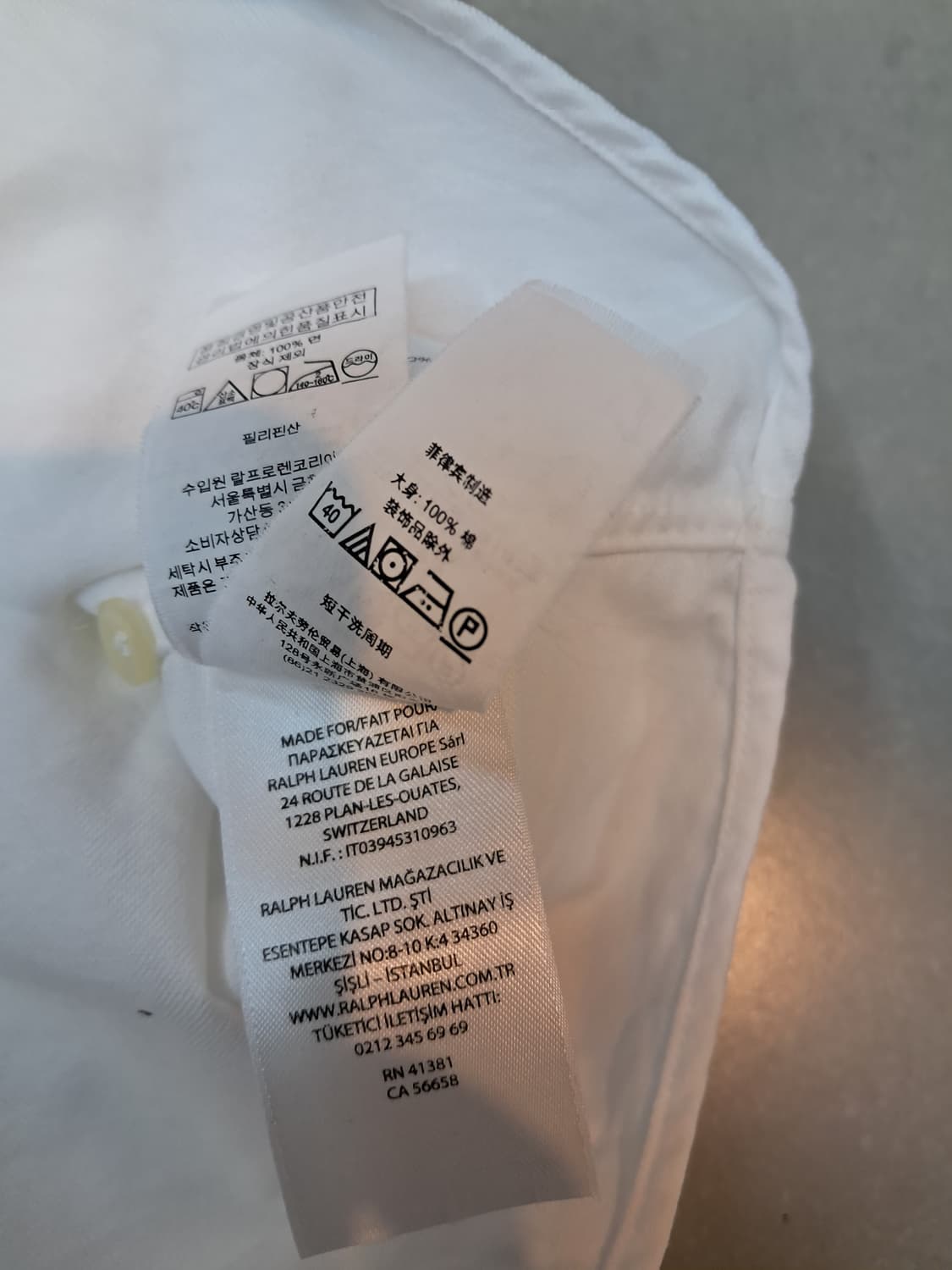 폴로 랄프로렌 클래식핏 화이트 셔츠 상품이미지7