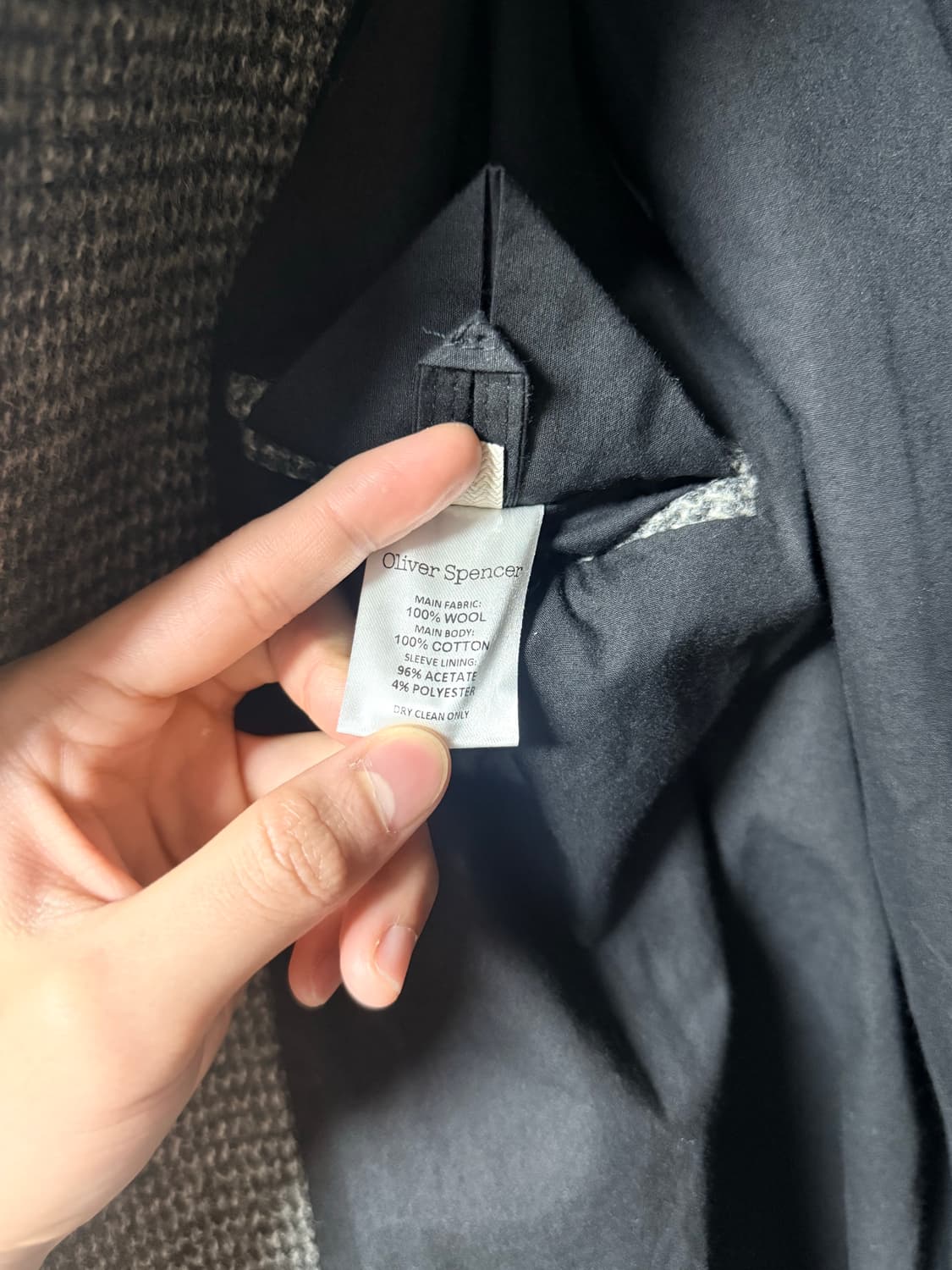 올리버스펜서 트위드 코트 영국 제조 상품이미지5