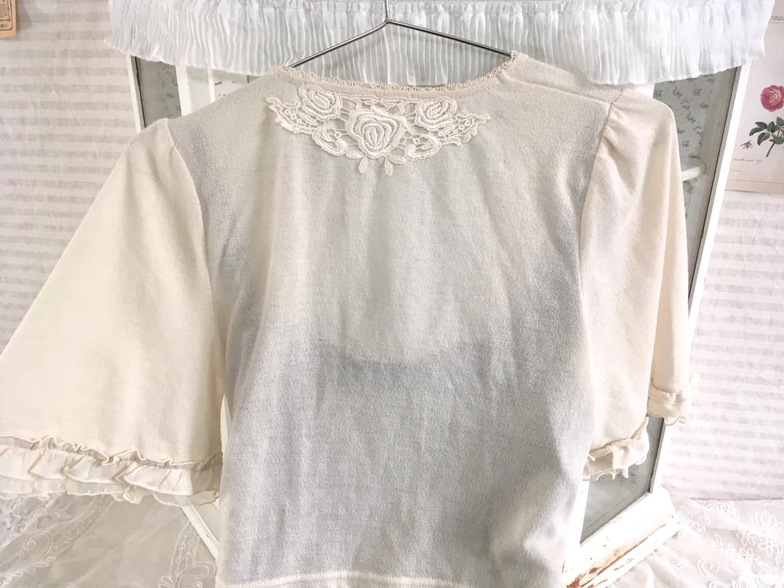 Set)액시즈팜 레이스 볼레로 가디건 + 앤틱 레이스 나시 상품이미지8