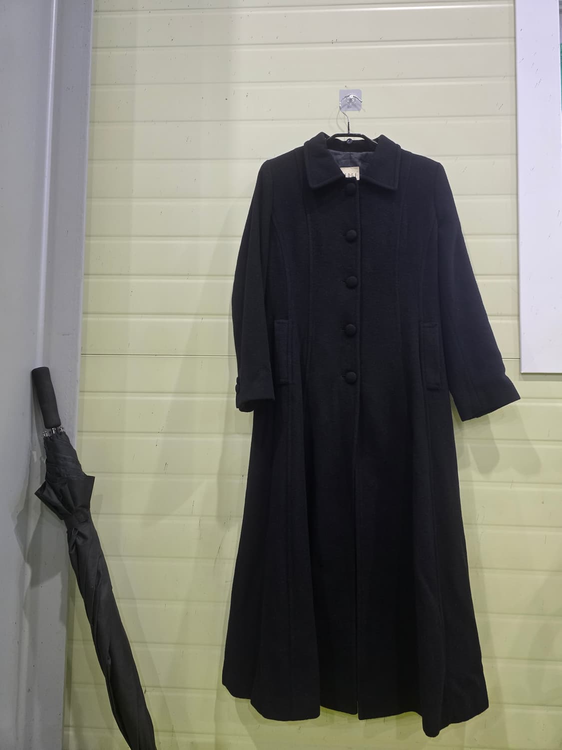 SERGE 블랙 롱 모직 코트  상품이미지1