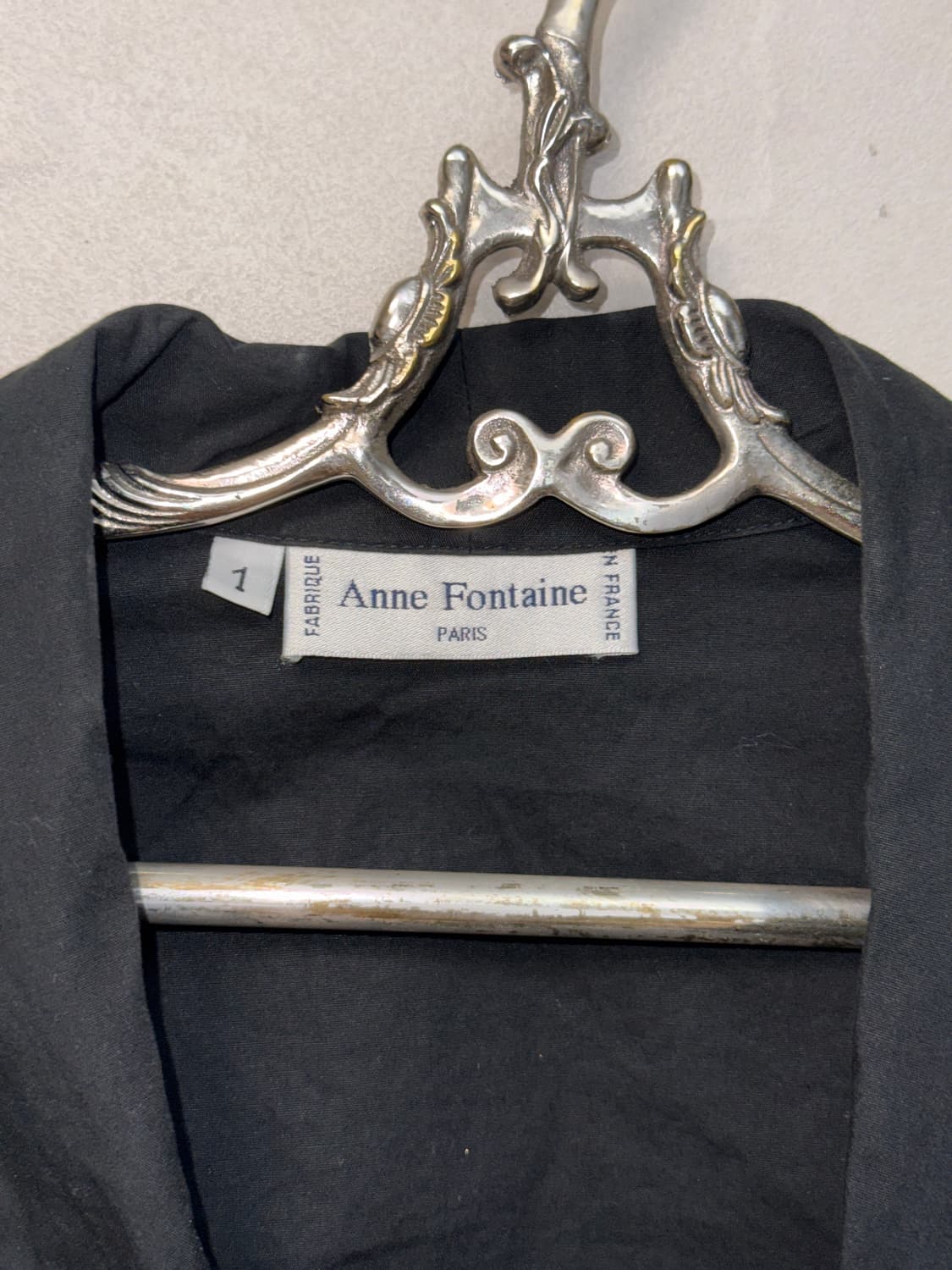 Anne Fontaine black rose button blouse  상품이미지7