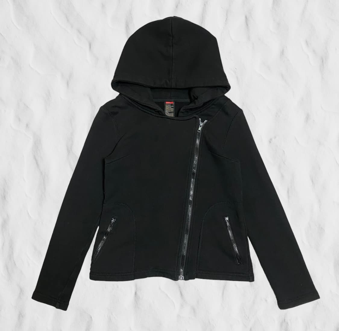 Double Standard사선집업 후드 상품이미지1