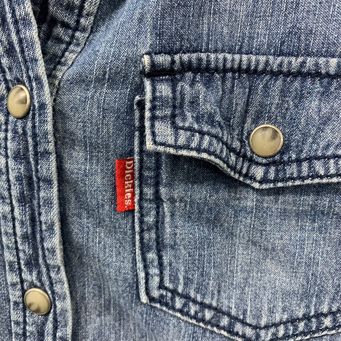 디키즈 y2k 와투케 웨스턴 데님 셔츠 상품이미지5