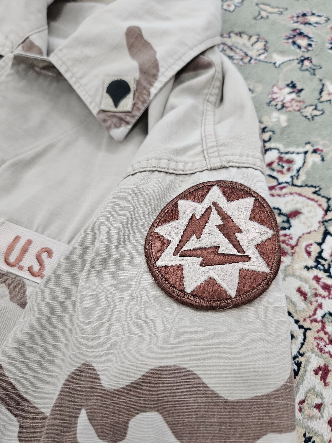 [최종할인] 00'US ARMY 풀패치 사막3색 BDU L-R 105 상품이미지5