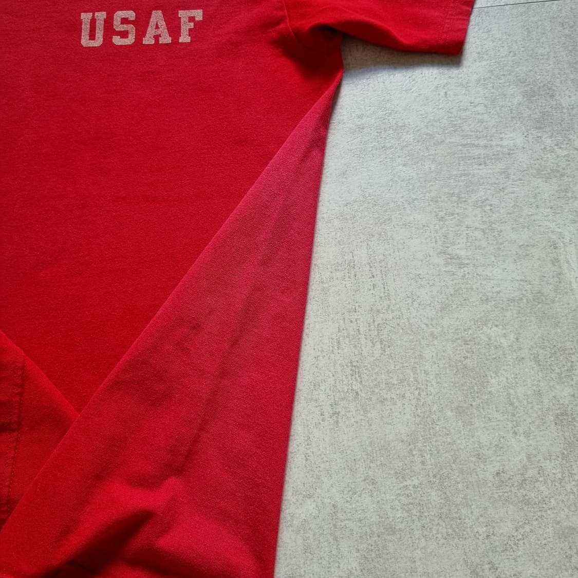 리얼맥코이 USAF 페이딩티셔츠 L sz 상품이미지5