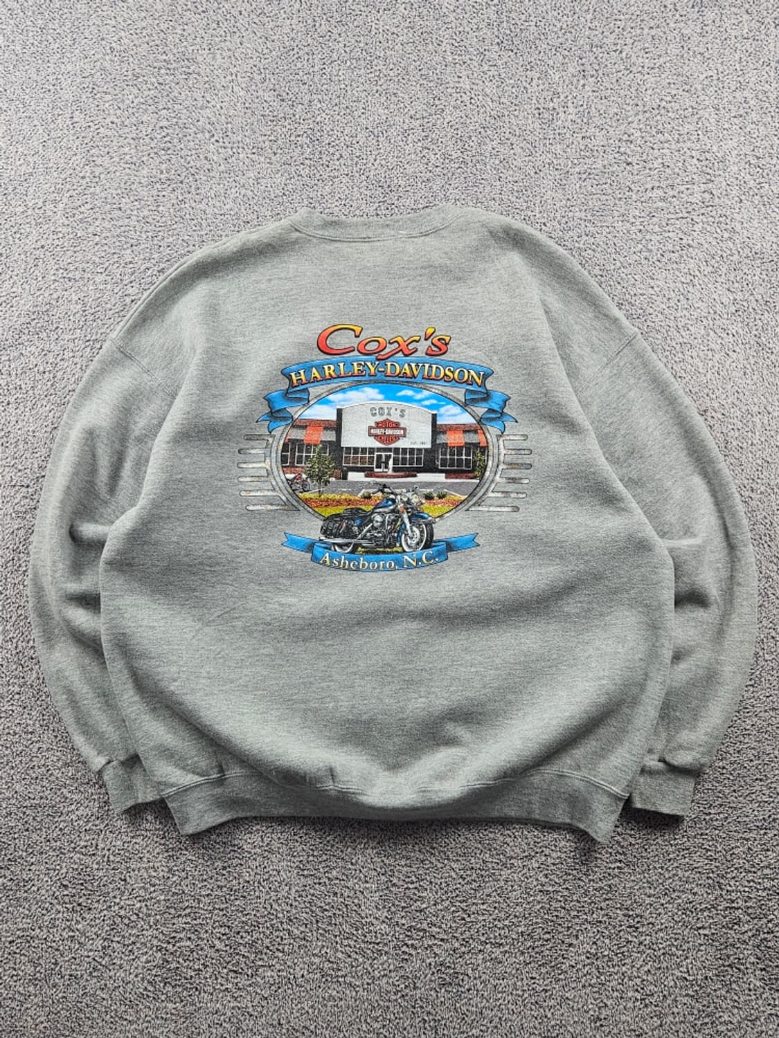 00's 할리데이비슨 애쉬버러 스펠아웃 맨투맨 스웻셔츠(XL)/10941 상품이미지5