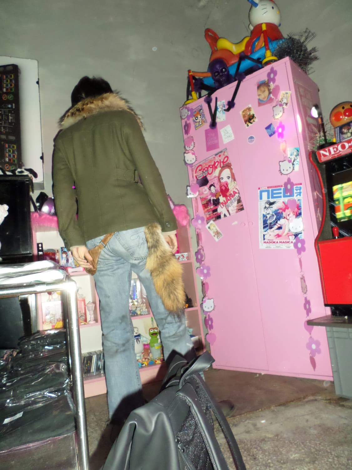 10s AZUL by moussy Fur Military Jacket 상품이미지8