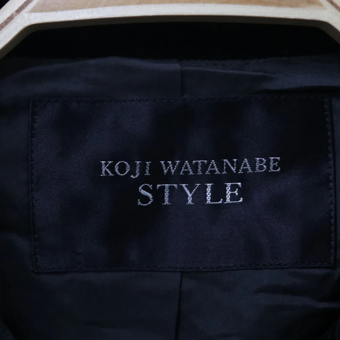 코지 와타나베  벨벳 카라 울 체크 숏 더블코트 61500 상품이미지6