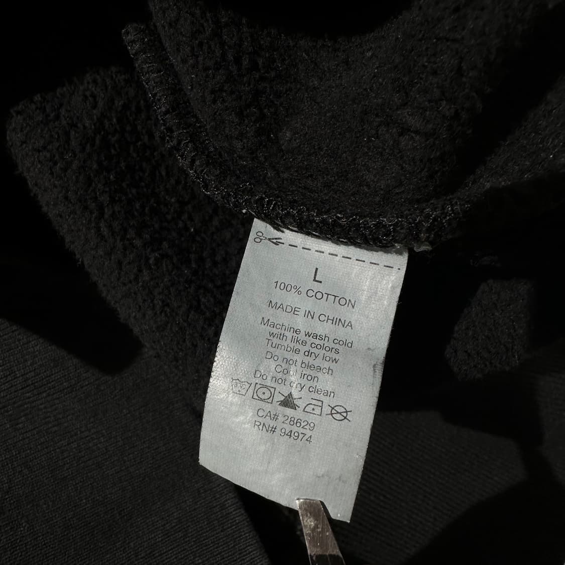 스투시 스탁로고 후드 블랙 상품이미지6