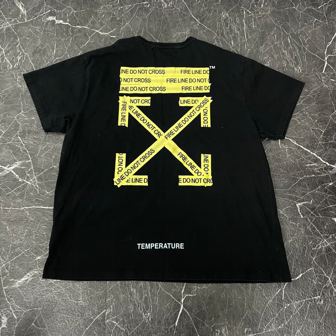 오프화이트 파이어 테이프 에로우 반팔 상품이미지1