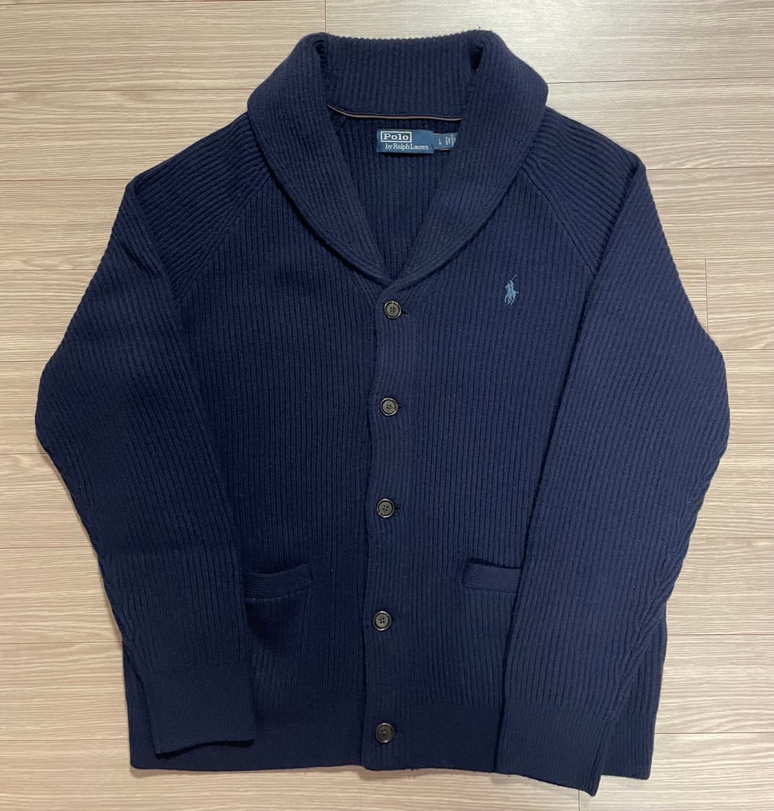 [폴로 랄프로렌] 울 숄 칼라 카디건(L) 상품이미지1