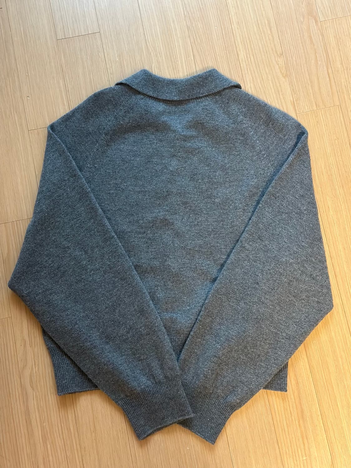 킨더살몬 캐시미어 가디건 멜란지 그레이 상품이미지10