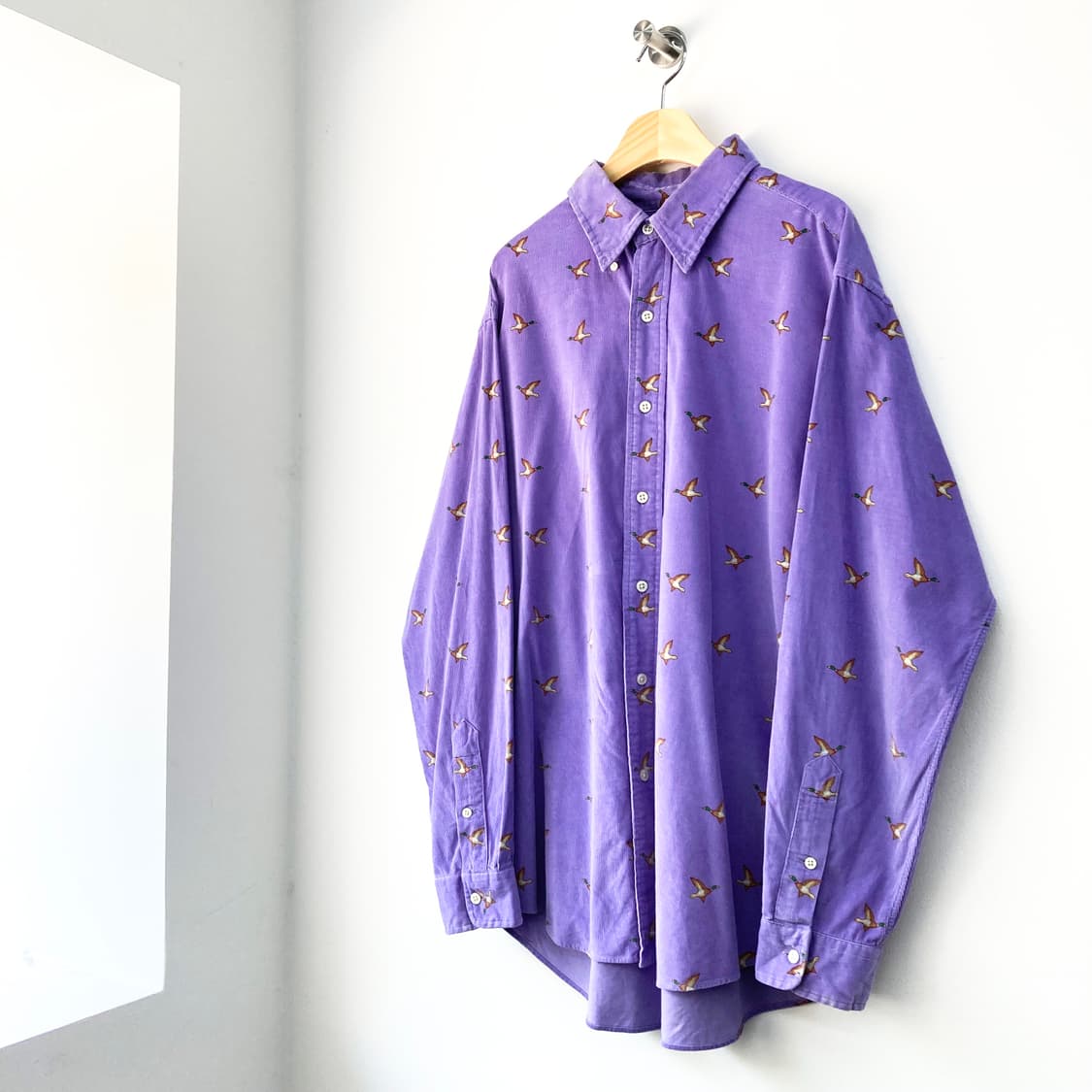 폴로 청둥오리 라벤더 퍼플 코듀로이 셔츠 상품이미지3