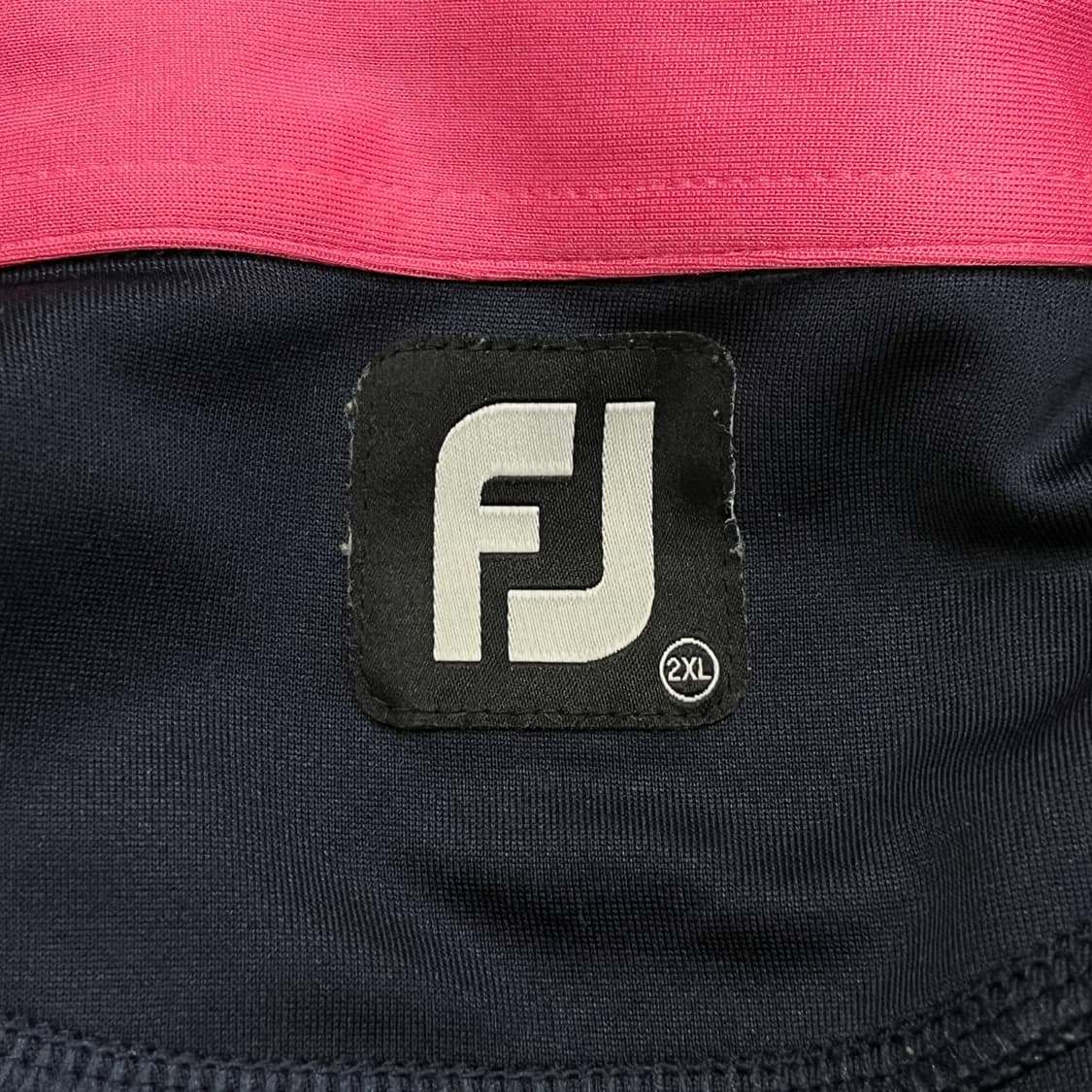 [정품/2XL] 풋조이 골프웨어 긴팔 카라티 네이비 핑크 b12 상품이미지5