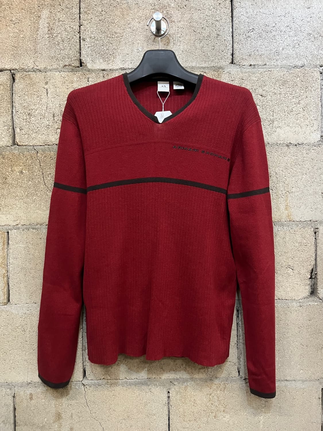 아르마니 익스체인지 브이넥 니트 상품이미지1