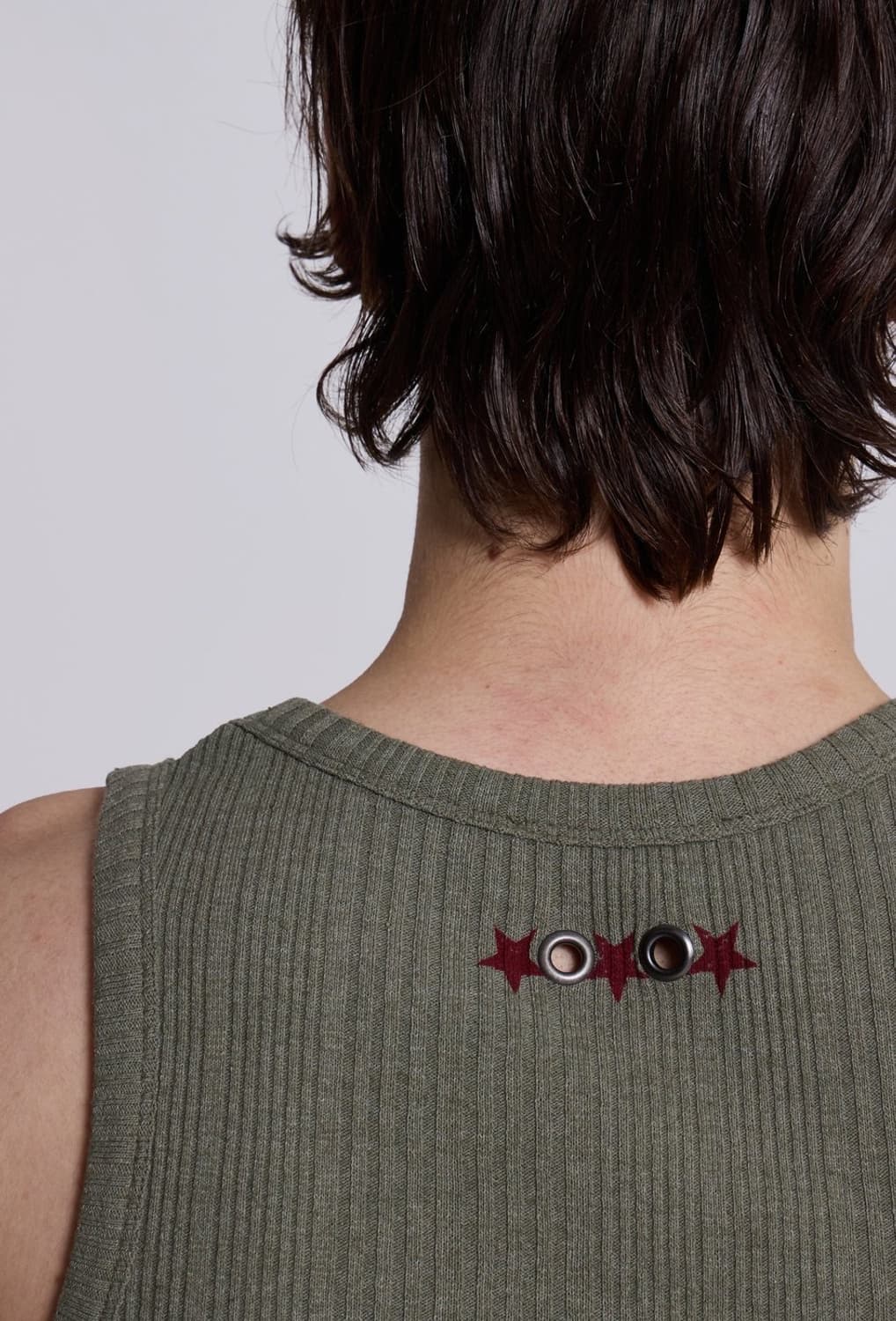 제이디드런던 Khaki Hardware Rib Vest 상품이미지2