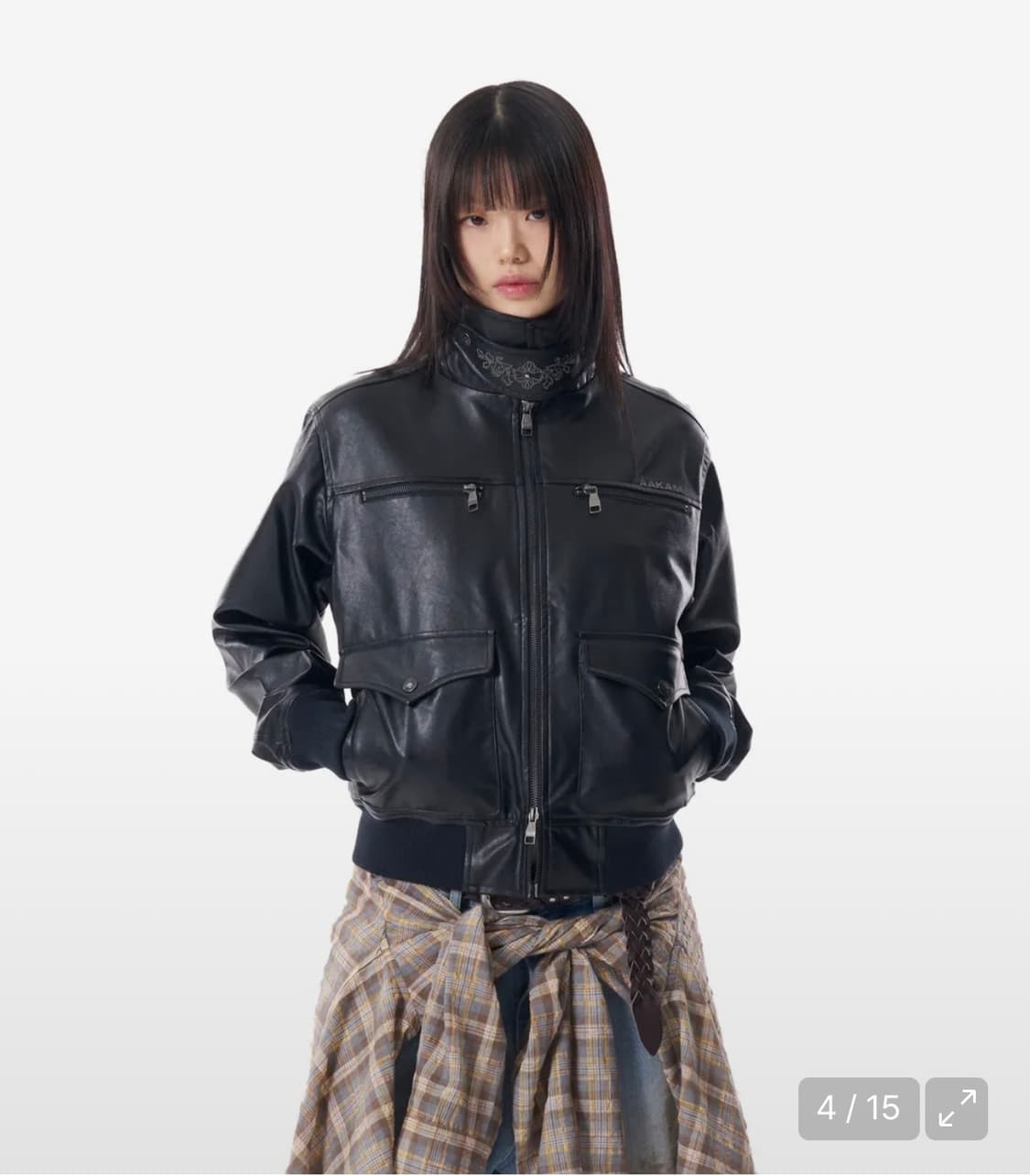 새상품)아캄 웨스턴 무드 레더 자켓 1사이즈 상품이미지2