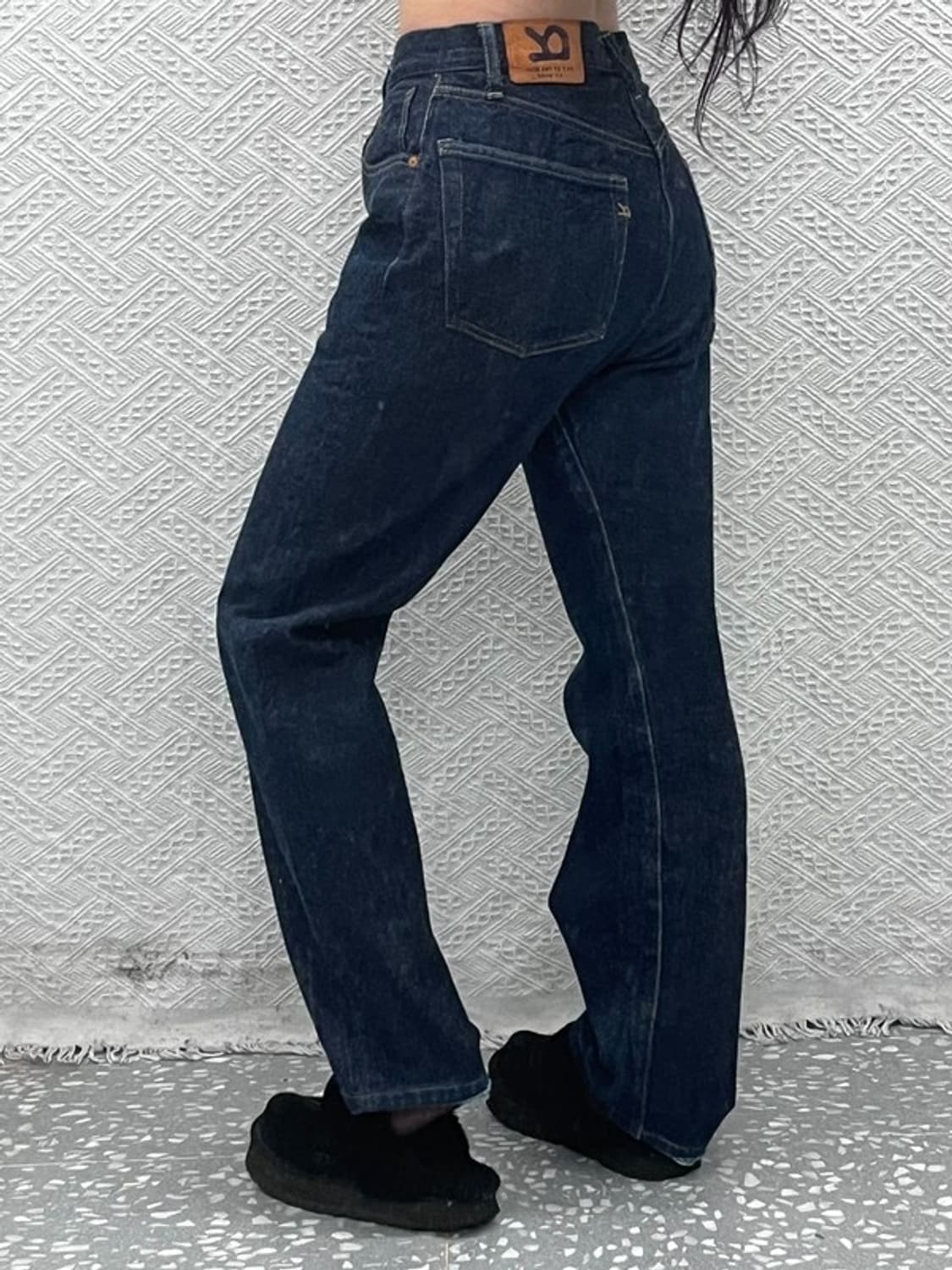 45RPM 빈티지 모던 캐주얼 진청 데님팬츠 31인치 C10805 상품이미지1