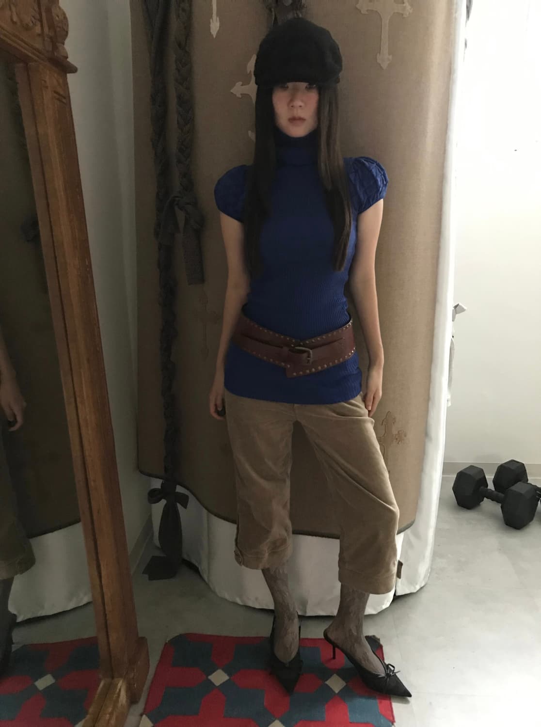 vintage corduroy button pants (29inch) 상품이미지2
