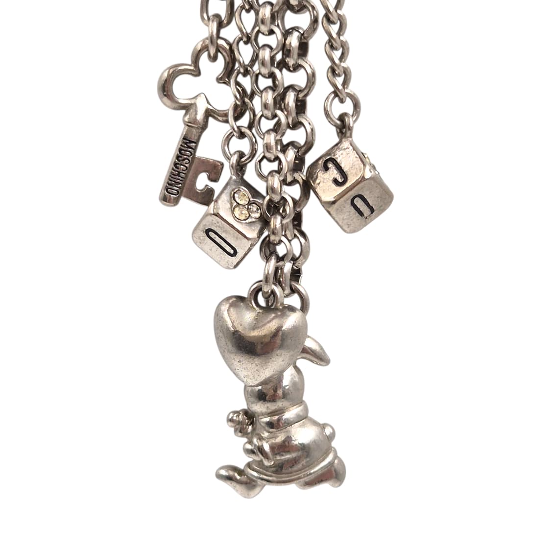 04s 이탈리아 모스키노 토끼 주사위&열쇠 목걸이 상품이미지4